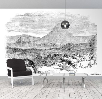 Picture of Comayagua in Honduras vintage engraving